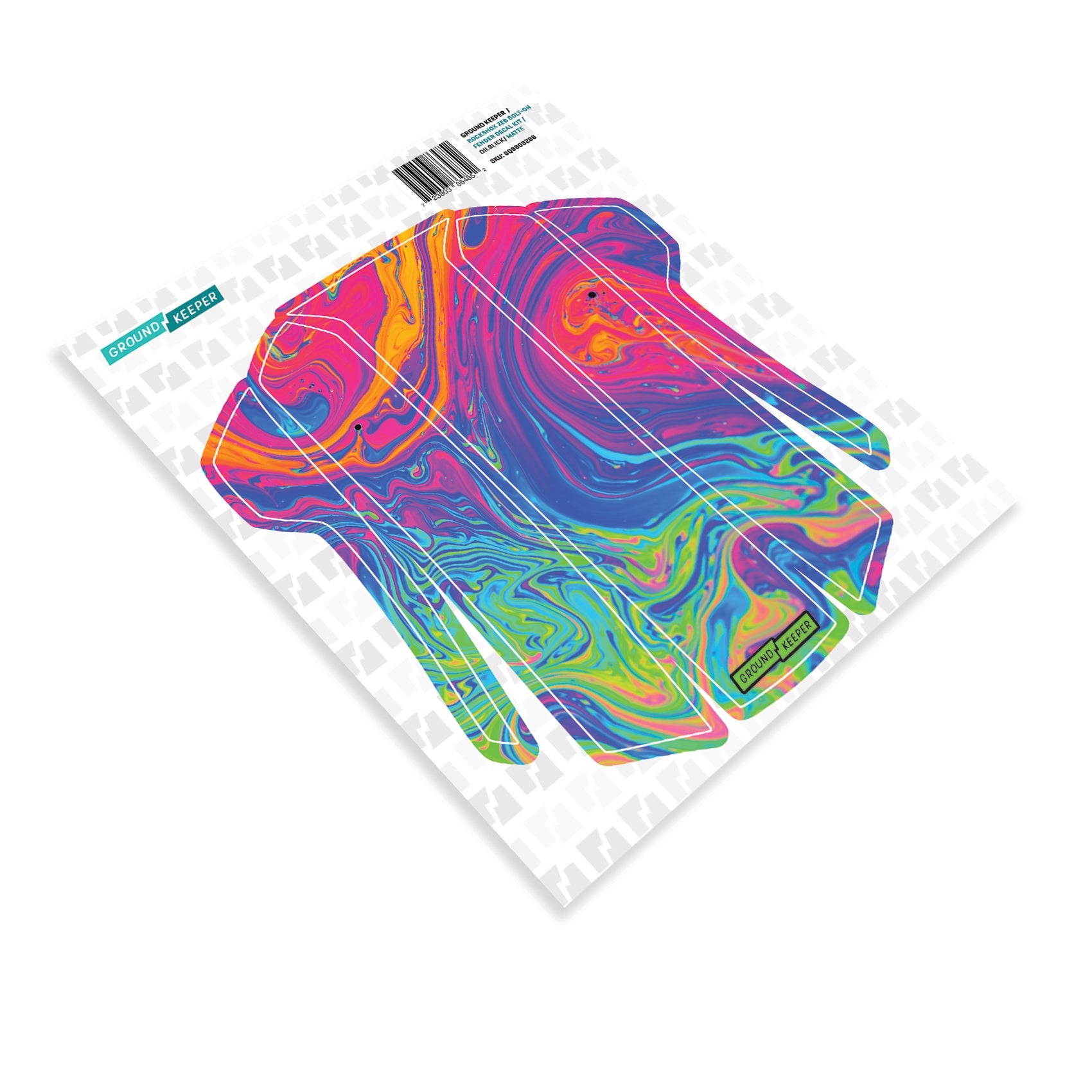 RockShox Bolt-On ZEB/Domain Fender Decal Kit Oil Slick