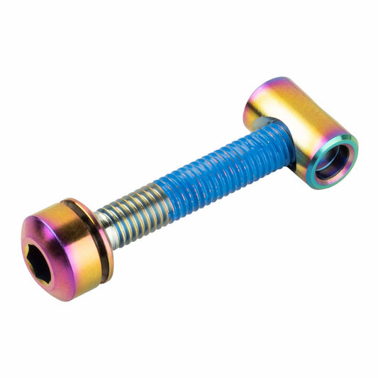 Seatpost Clamp Titanium Bolt Hardware Upgrade Kit Quick Release Oil Slick