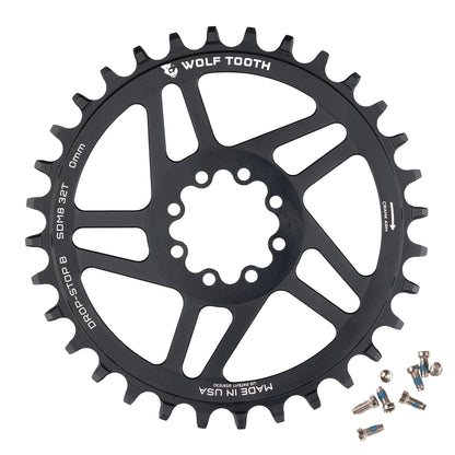 Direct Mount Chainrings for SRAM 8-Bolt Mountain Cranks Drop-Stop B 0mm Offset