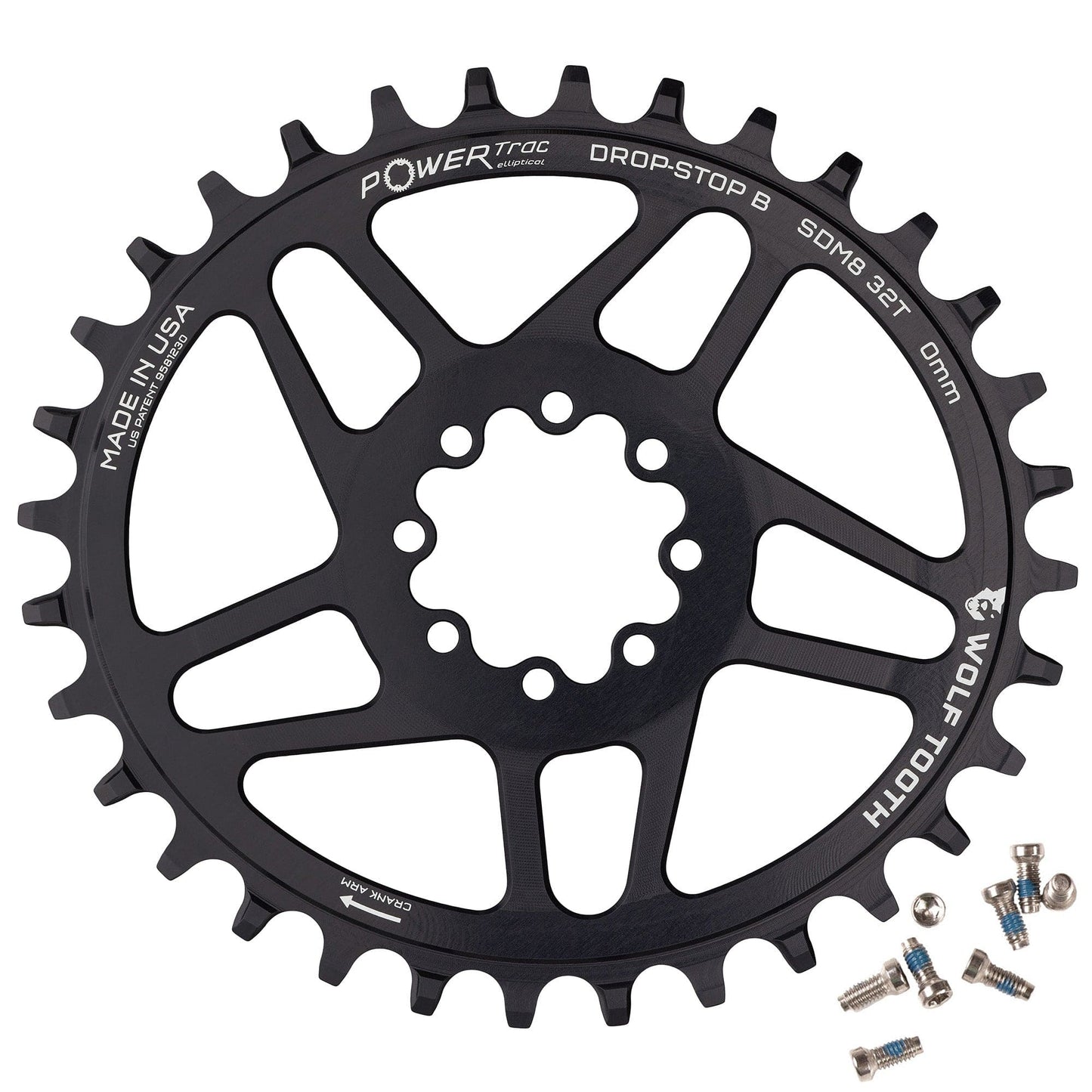 Oval Direct Mount Chainrings for SRAM 8-Bolt Mountain Cranks Drop-Stop B