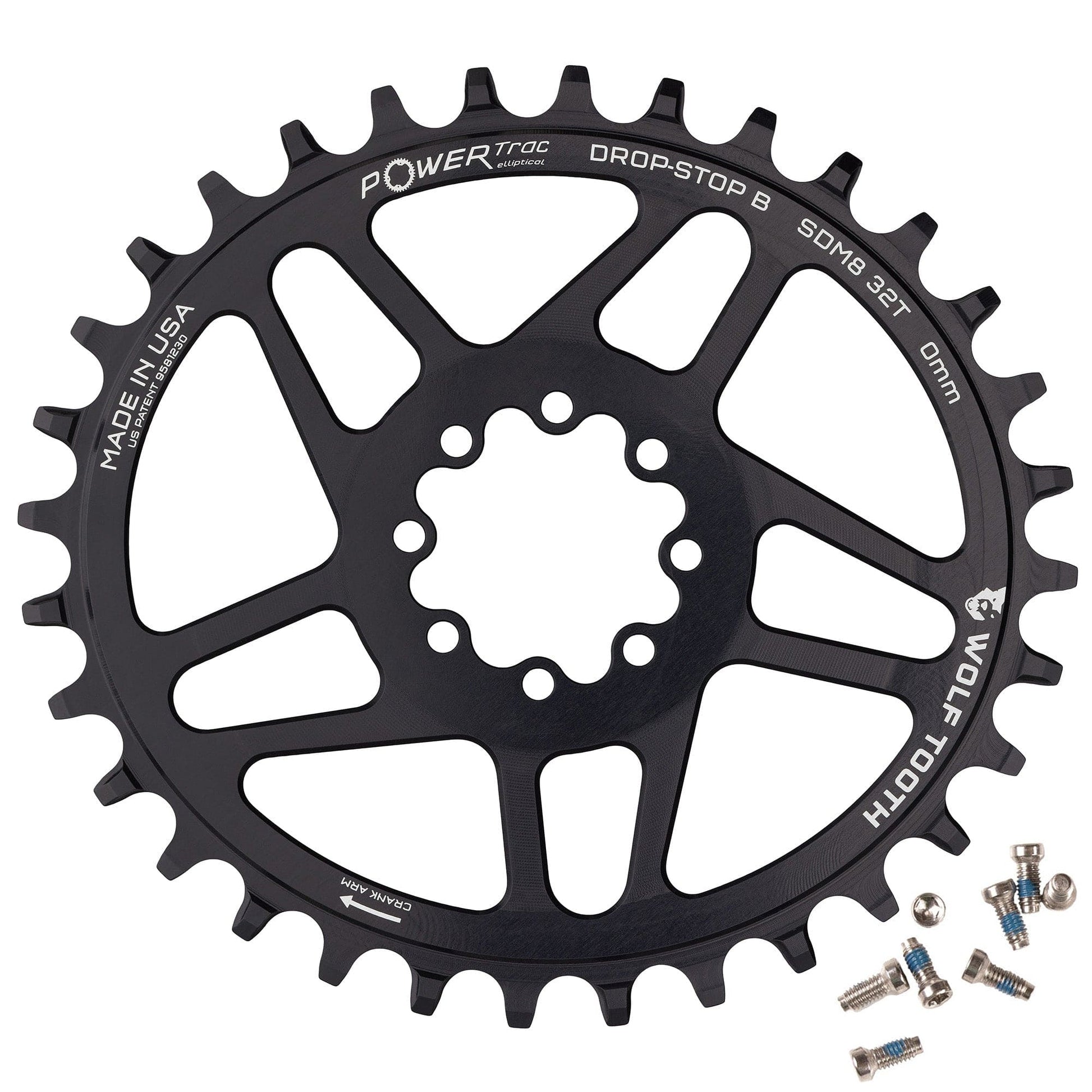 Oval Direct Mount Chainrings for SRAM 8-Bolt Mountain Cranks Drop-Stop B