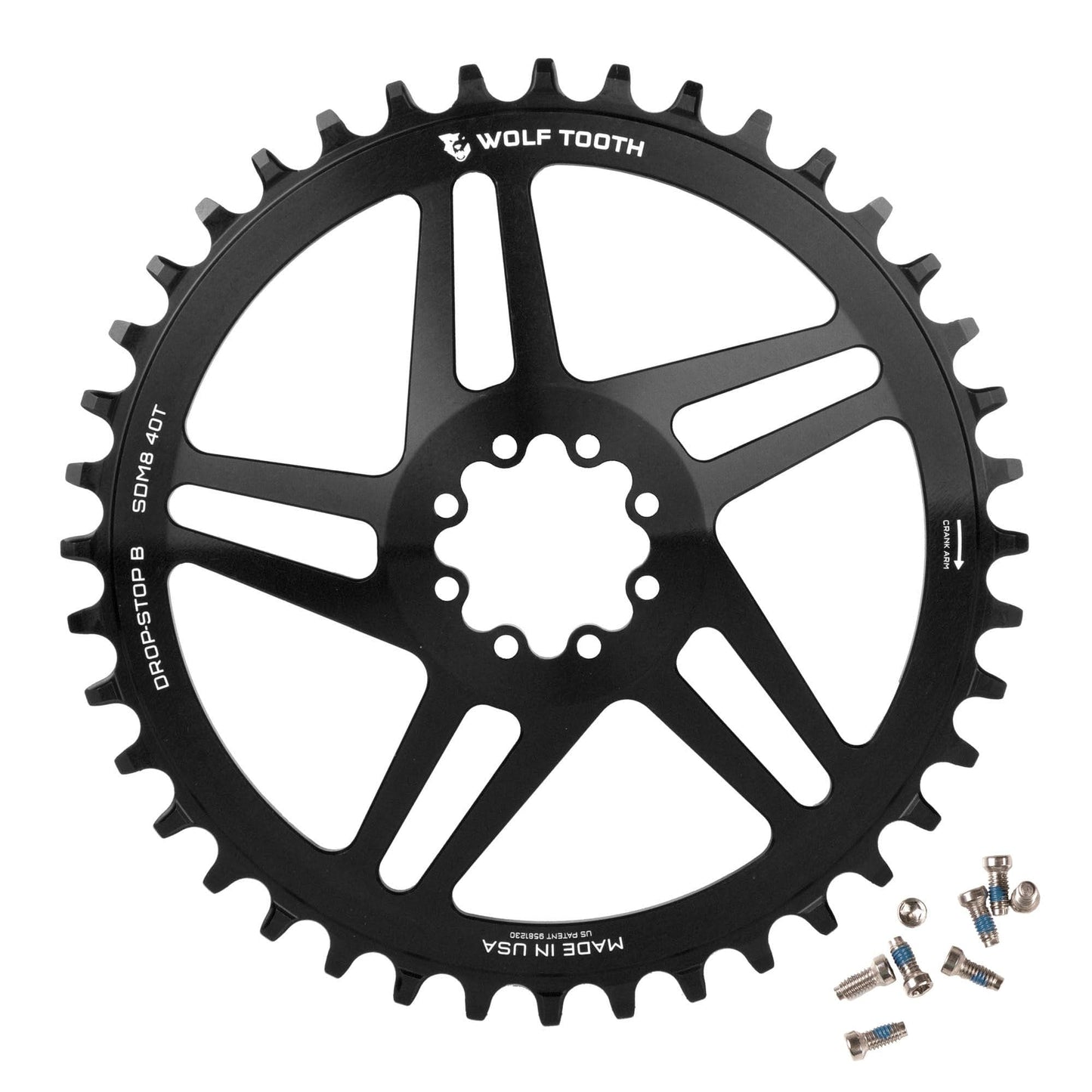 Direct Mount Chainrings for SRAM 8-Bolt Gravel / Road Cranks Drop-Stop B 40T