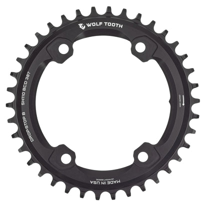 110 BCD Asymmetric 4-Bolt Chainrings for Shimano GRX Cranks Drop-Stop B 38T