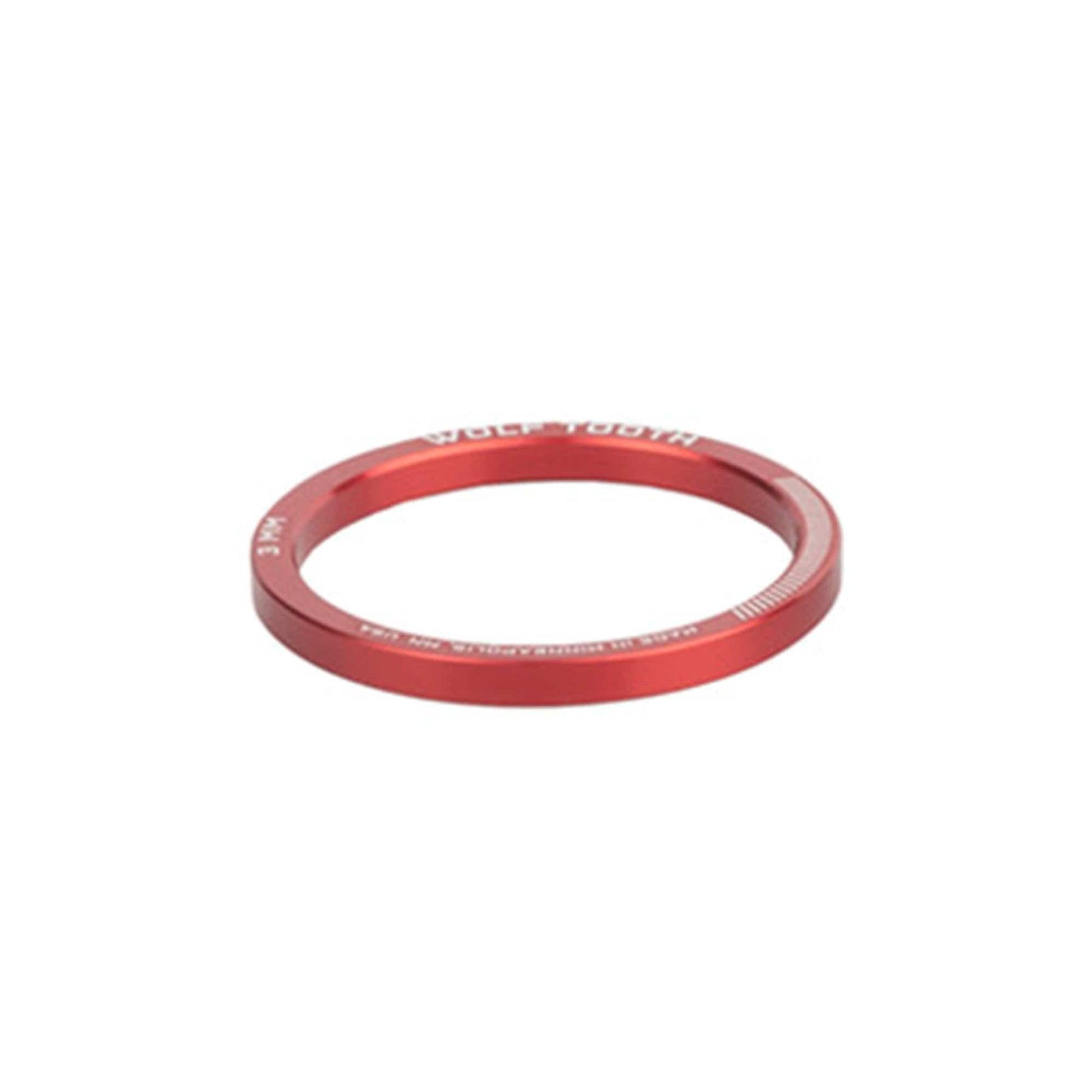 Precision Headset Spacers 3mm Red