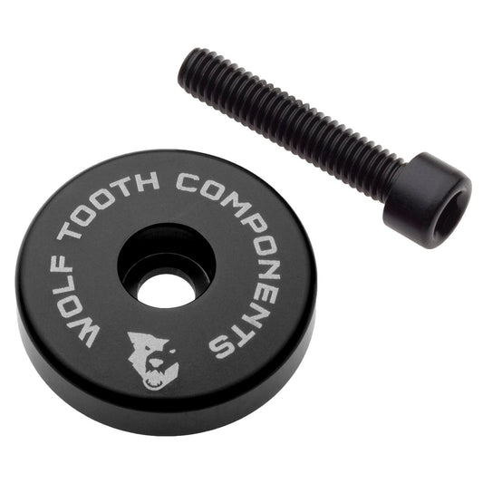 Ultralight Stem Cap with Integrated Spacer Aluminum Black