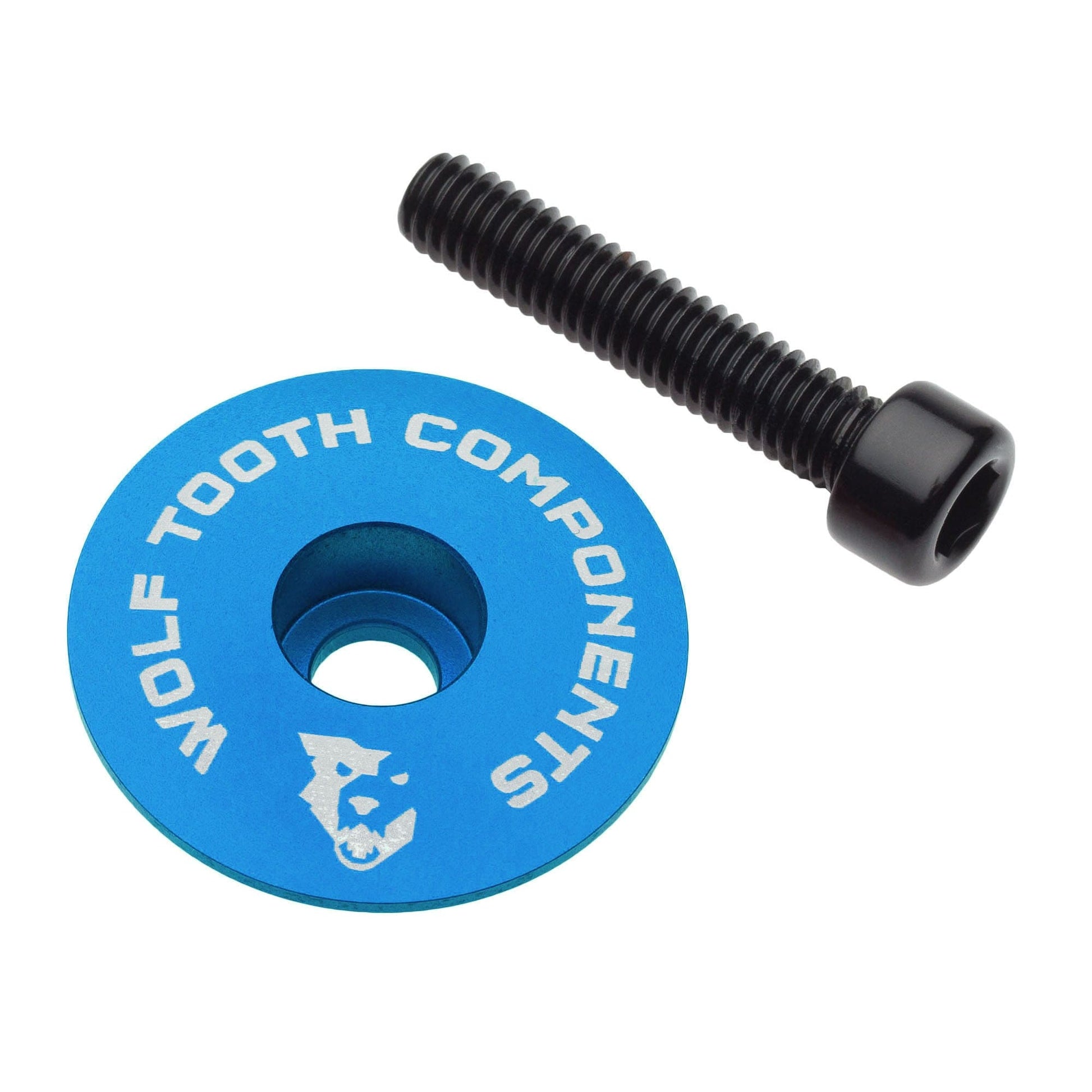 Ultralight Stem Cap and Bolt Aluminum Blue