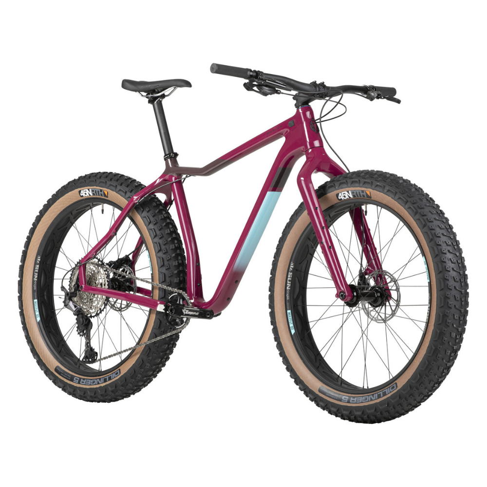 Salsa Mukluk Carbon XT Fat Tire Bike - 26", Carbon, Purple