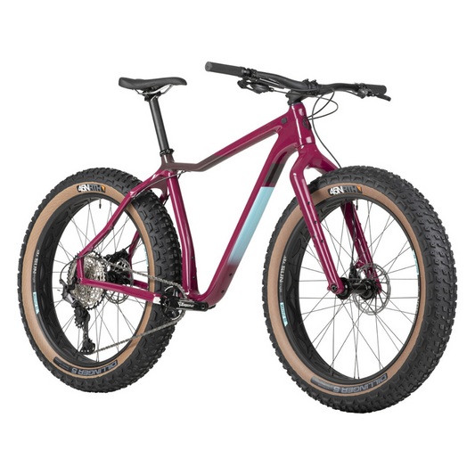 Salsa Mukluk Carbon XT Fat Tire Bike - 26", Carbon, Purple
