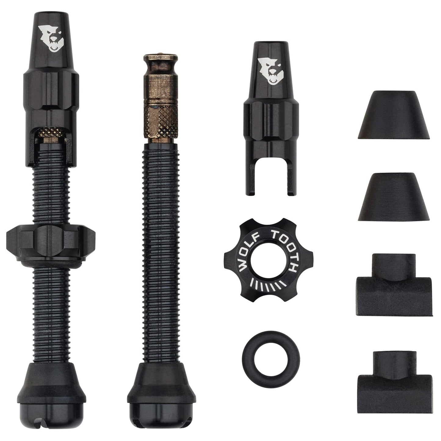 Tubeless Valve Stem Kit for Clik Valve 44mm Black