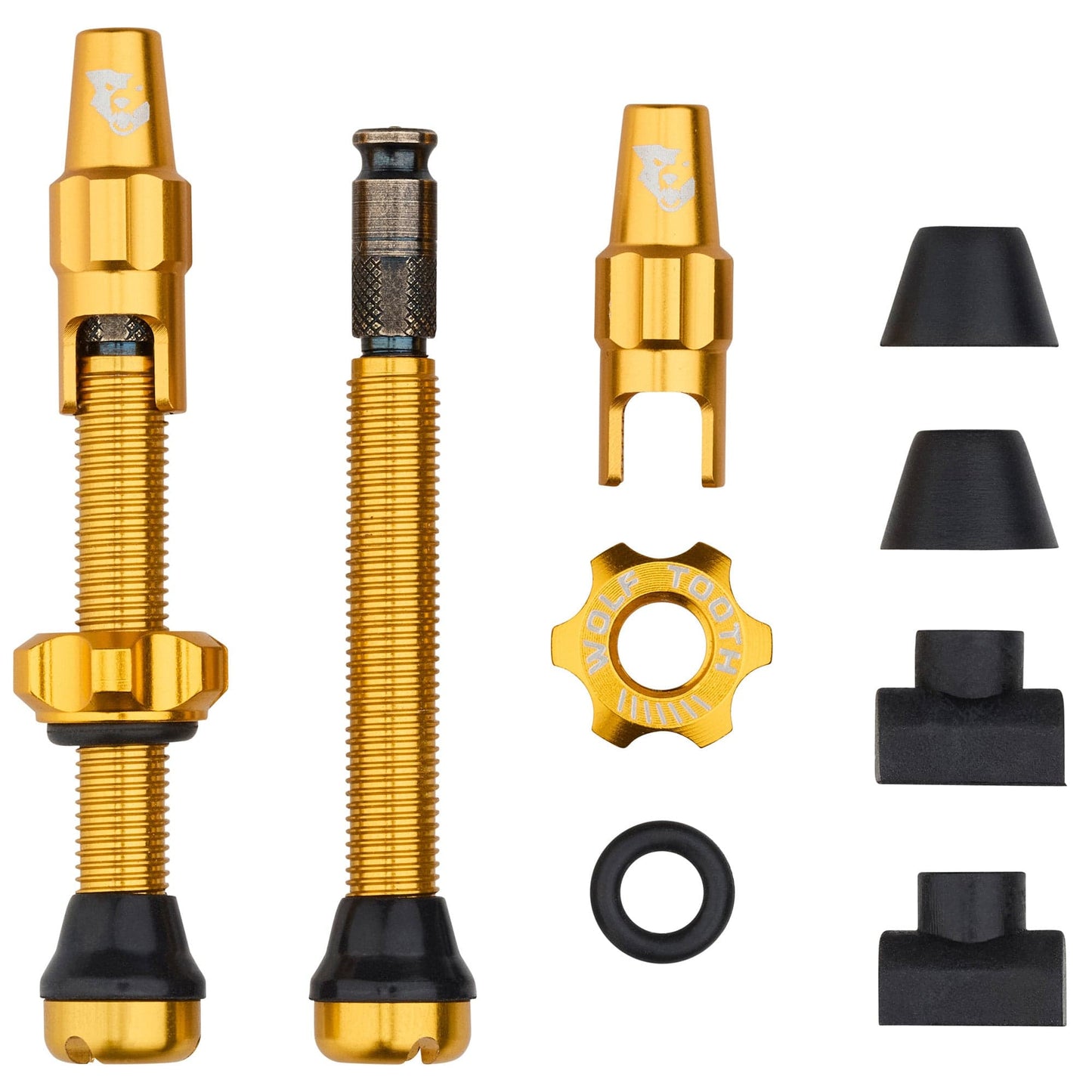 Tubeless Valve Stem Kit for Clik Valve 44mm Gold