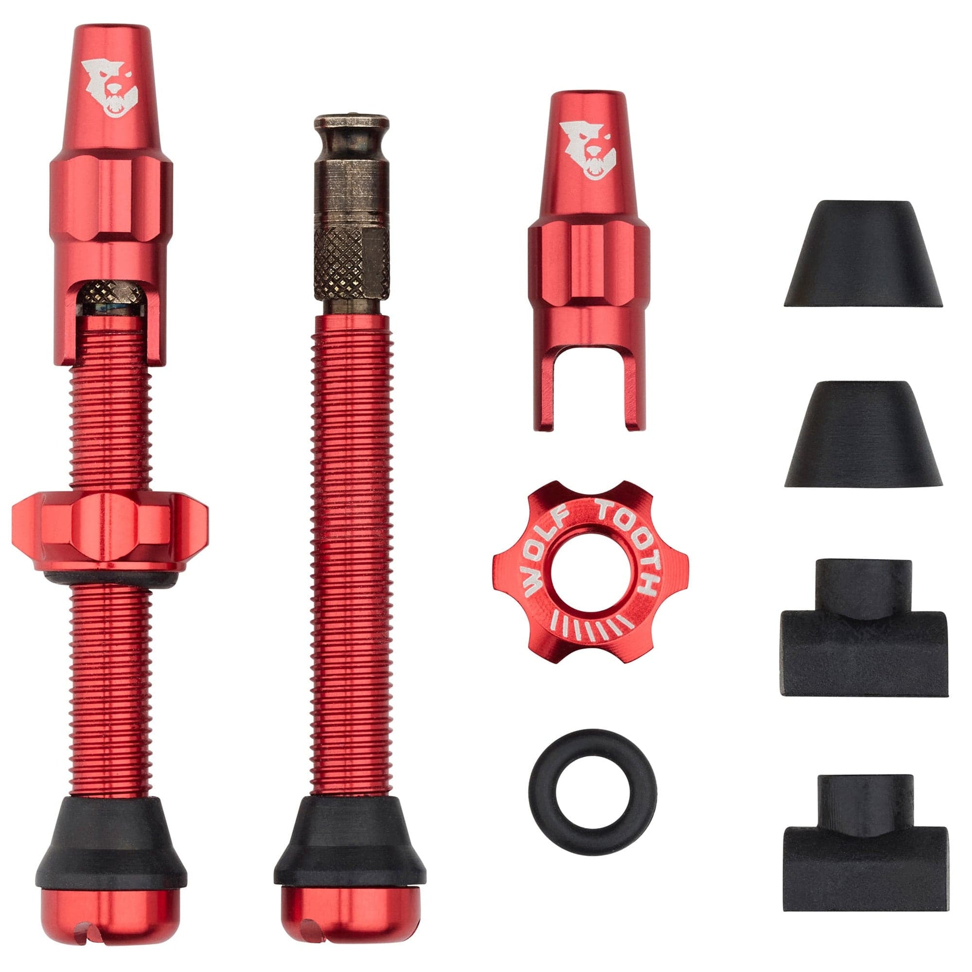 Tubeless Valve Stem Kit for Clik Valve 44mm Red