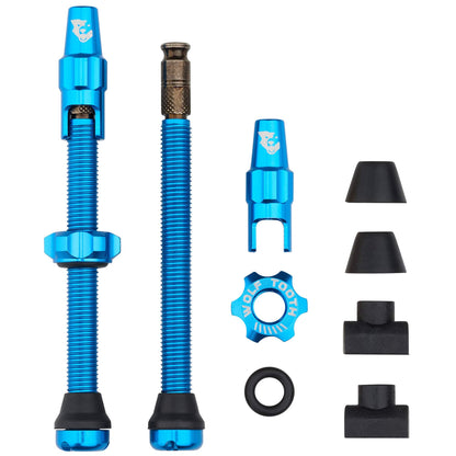 Tubeless Valve Stem Kit for Clik Valve 60mm Blue