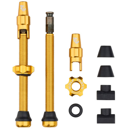 Tubeless Valve Stem Kit for Clik Valve 60mm Gold