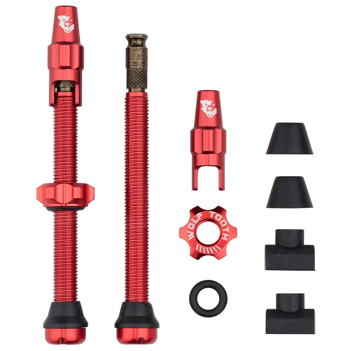 Tubeless Valve Stem Kit for Clik Valve 60mm Red
