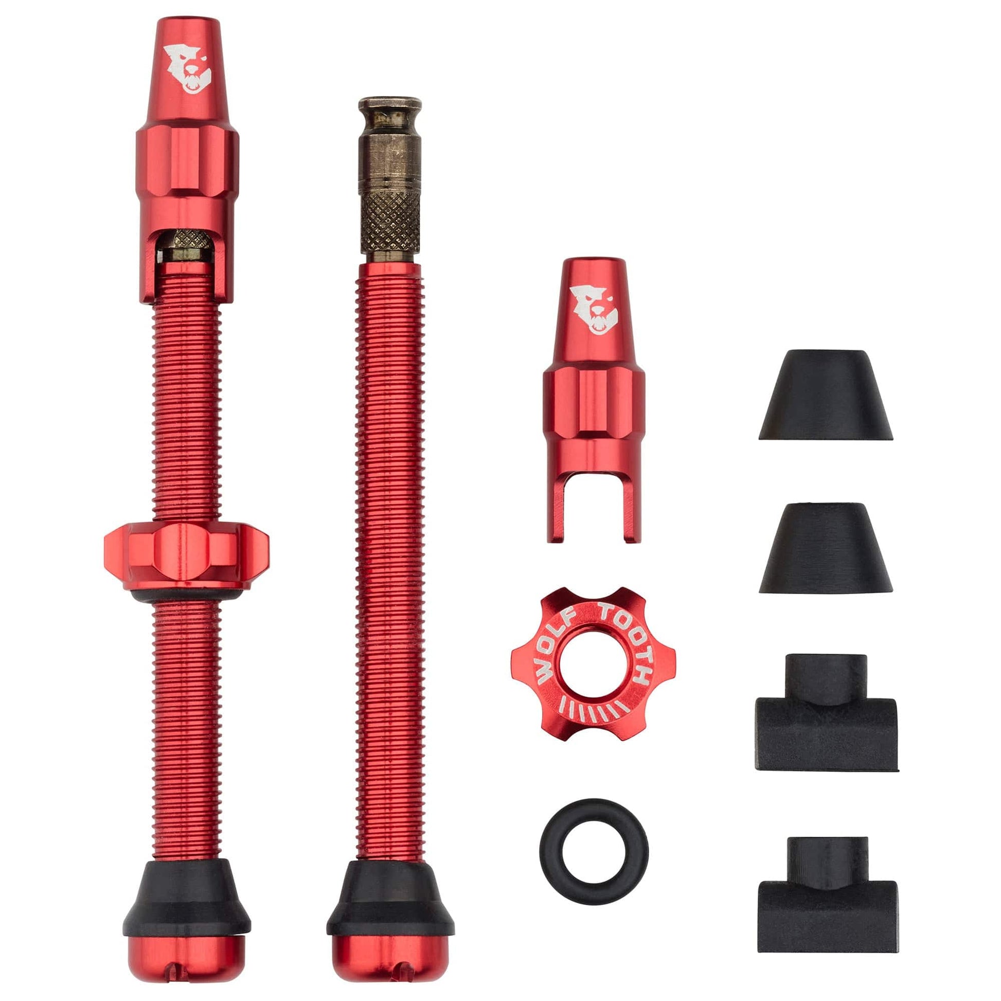 Tubeless Valve Stem Kit for Clik Valve 60mm Red