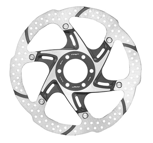 TRP-33 Disc Brake Rotor - 180mm, 6-Bolt, 1.8mm, Silver/Black