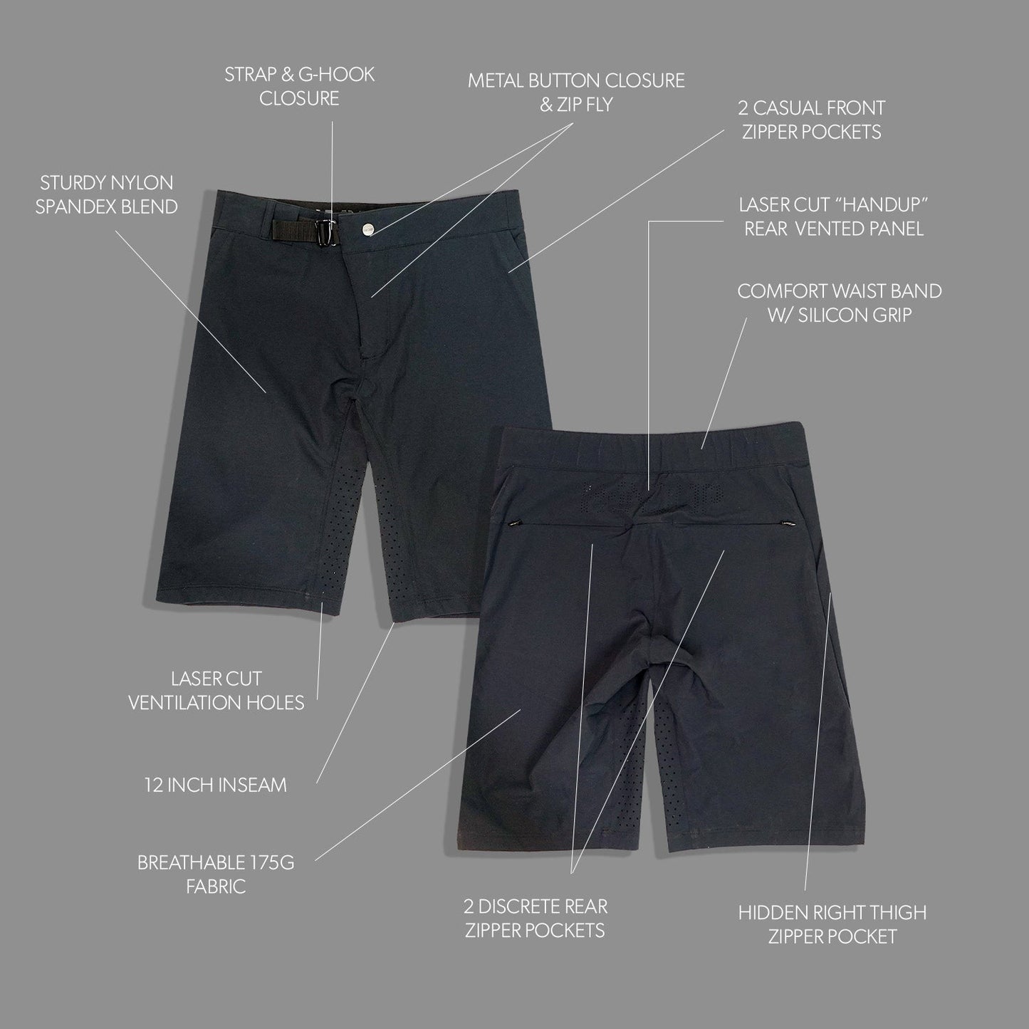 Trail Rambler Short - Cool Black