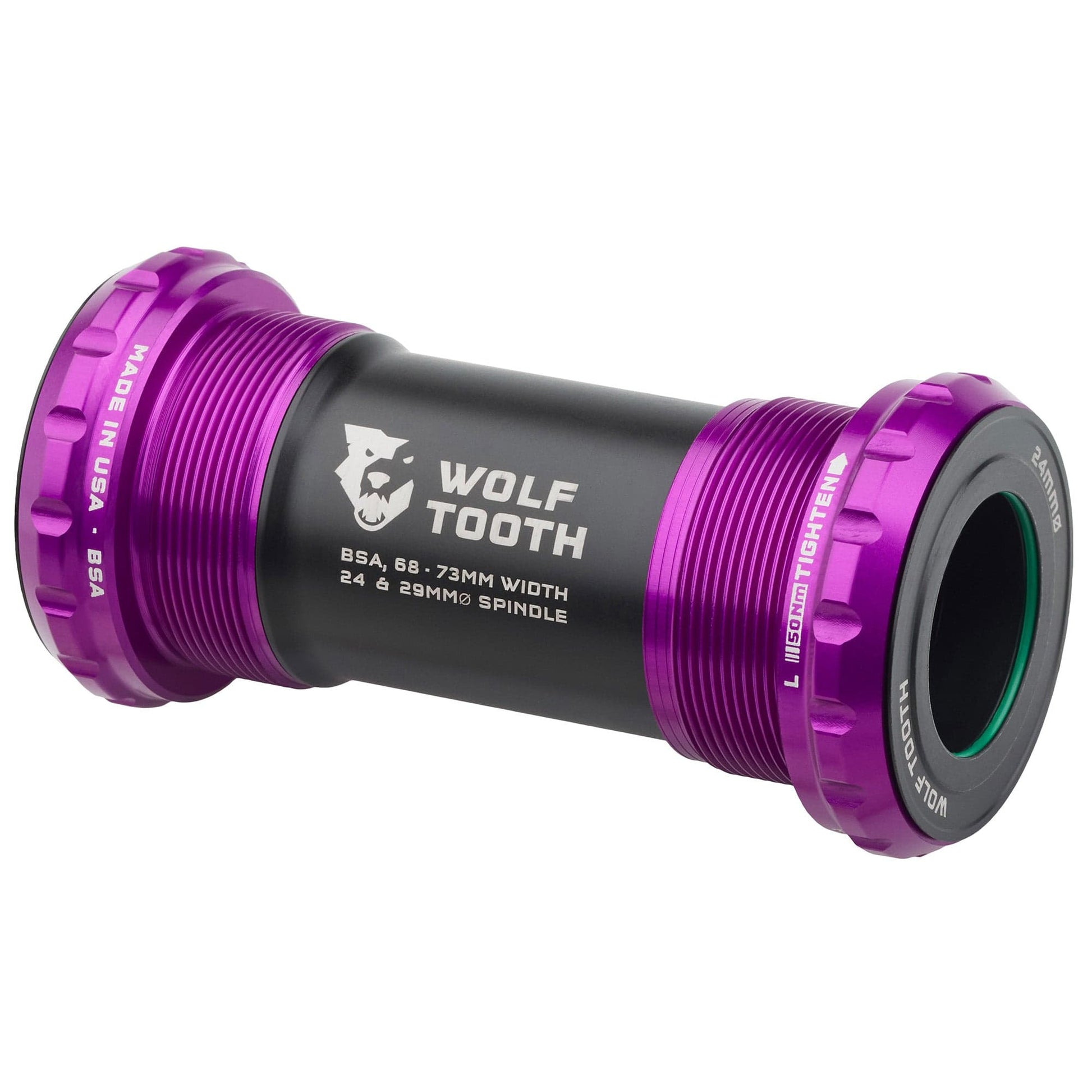 BSA Bottom Bracket 24mm Ultraviolet Purple