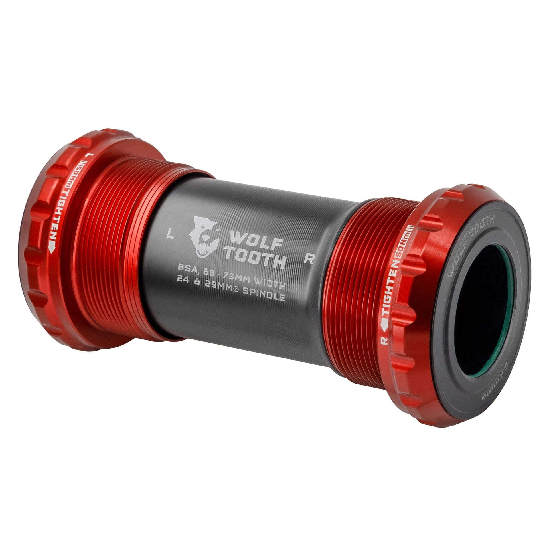 BSA Bottom Bracket 24mm Red