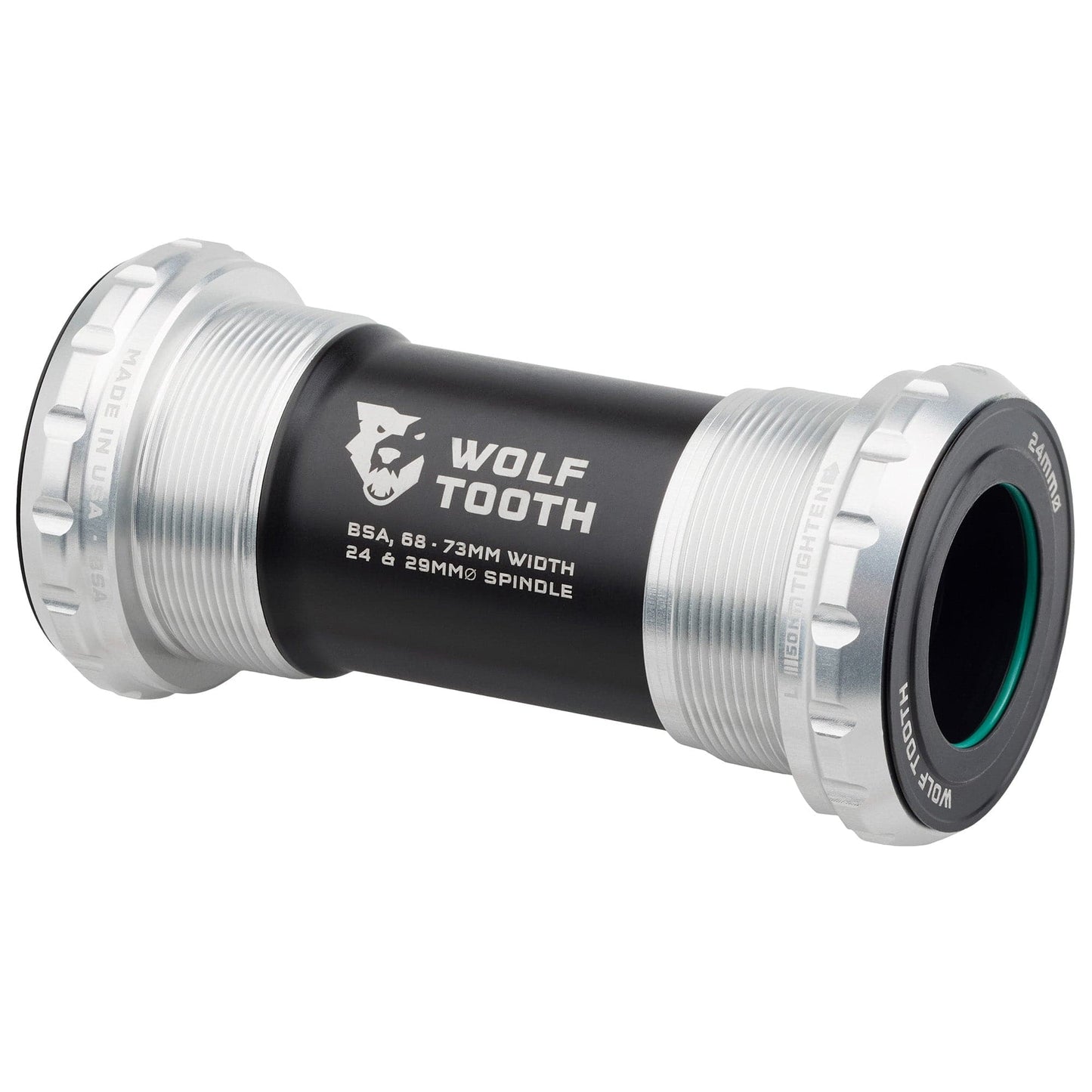BSA Bottom Bracket 24mm Raw Silver