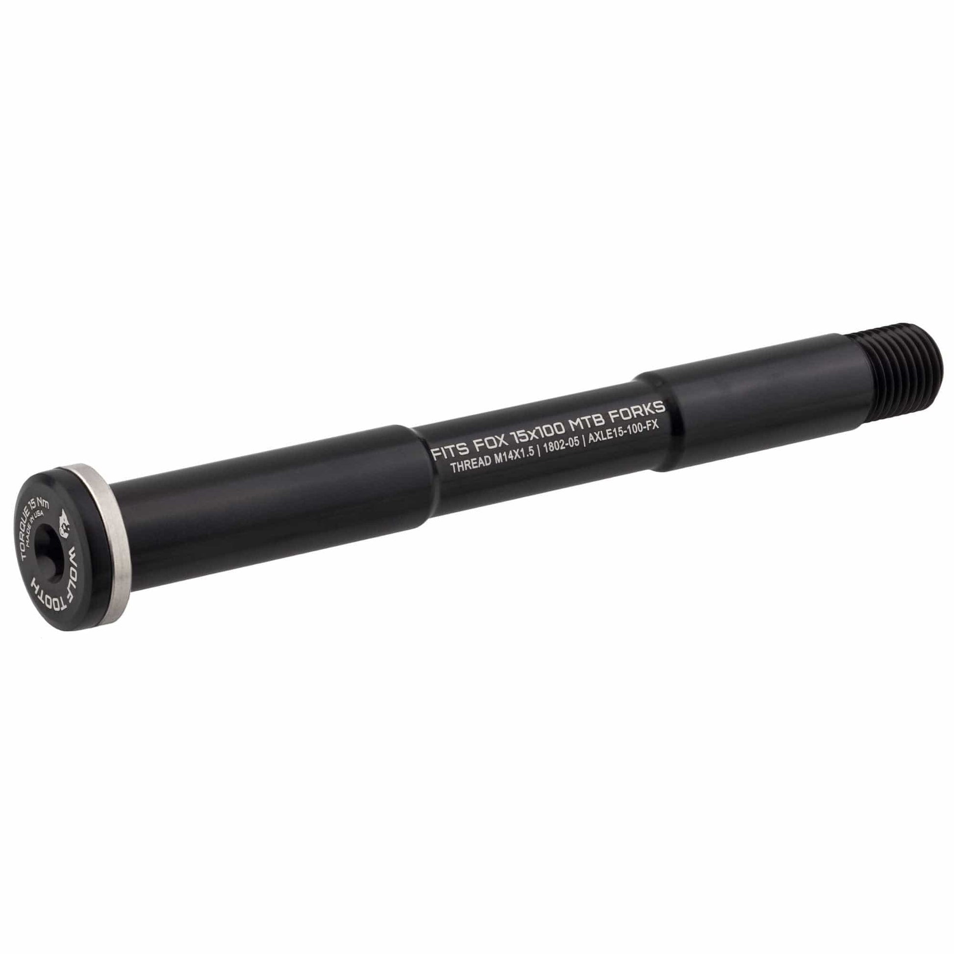Front Axle for Fox Suspension Forks 100mm Standard Black