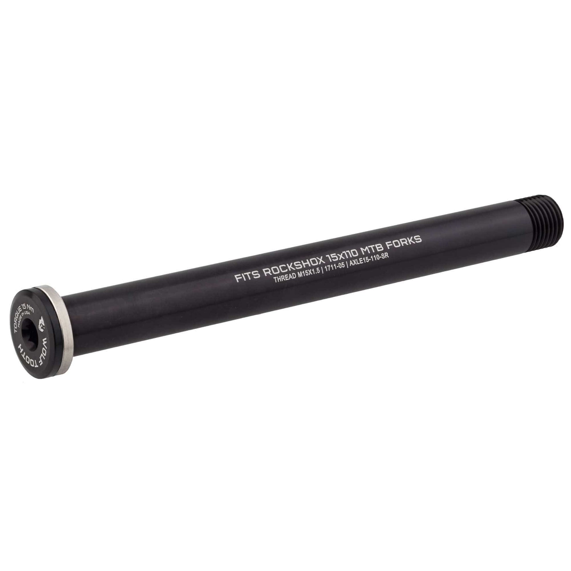 Front Axle for RockShox Suspension Forks and Fat Forks 110mm Boost Black