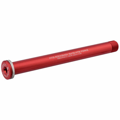 Front Axle for RockShox Suspension Forks and Fat Forks 110mm Boost Red