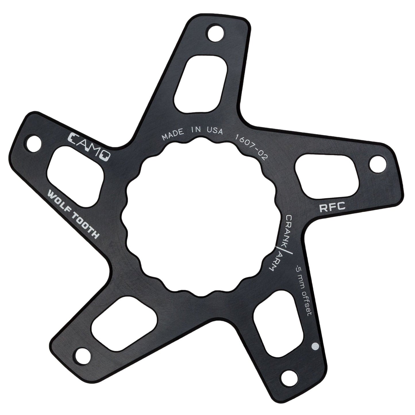CAMO Direct Mount Spider For Race Face Cinch M5 Boost (52mm chainline 3mm offset) Black