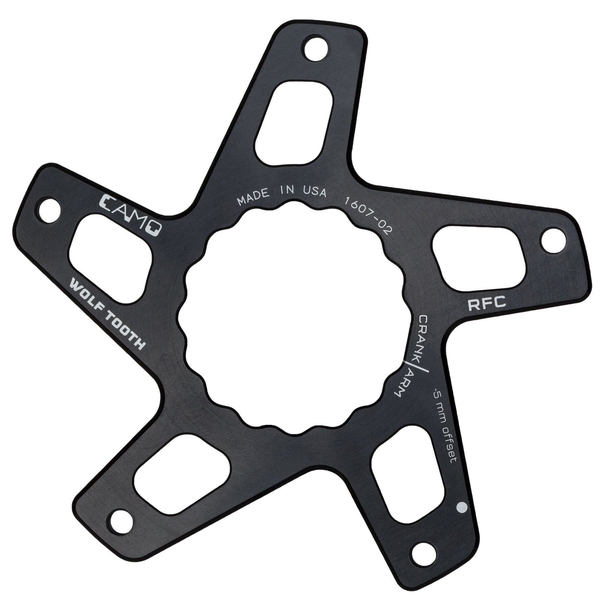 CAMO Direct Mount Spider For Race Face Cinch M5 Boost (52mm chainline 3mm offset) Black