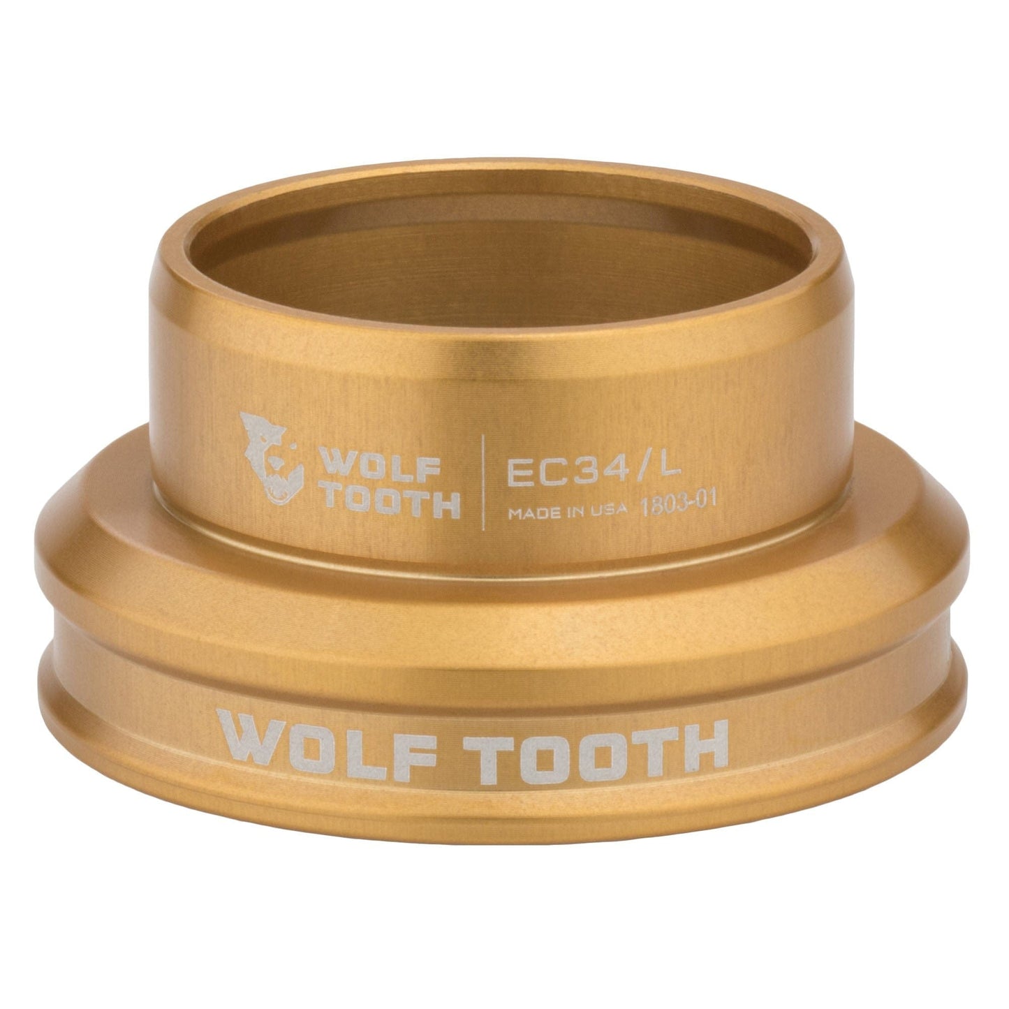 Wolf Tooth Premium EC Headsets - External Cup Lower EC34 30 Gold