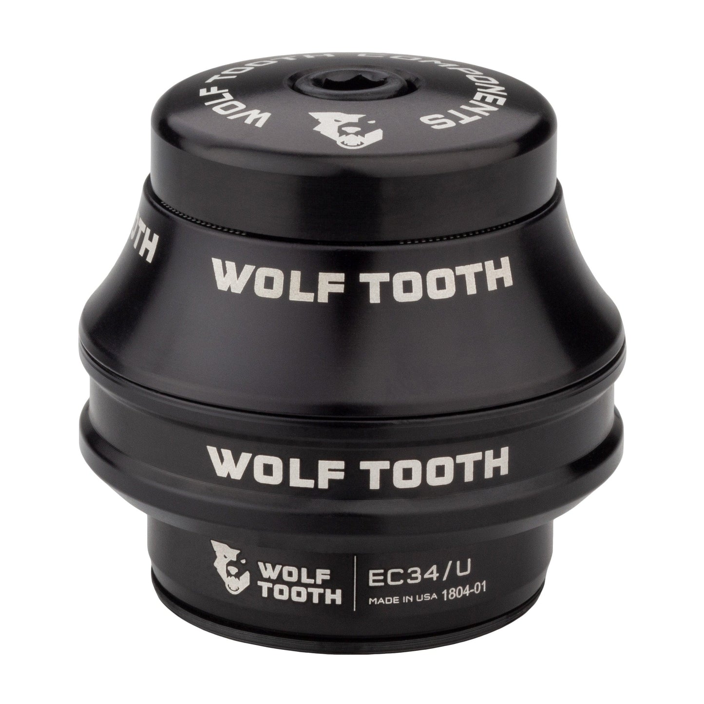 Wolf Tooth Premium EC Headsets - External Cup Upper EC34 28.6 25mm Stack Black