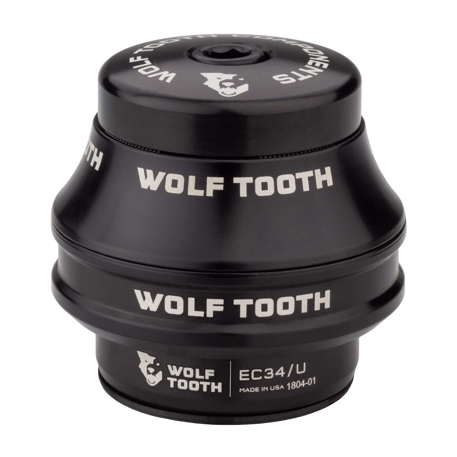 Wolf Tooth Premium EC Headsets - External Cup Upper EC34 28.6 25mm Stack Black