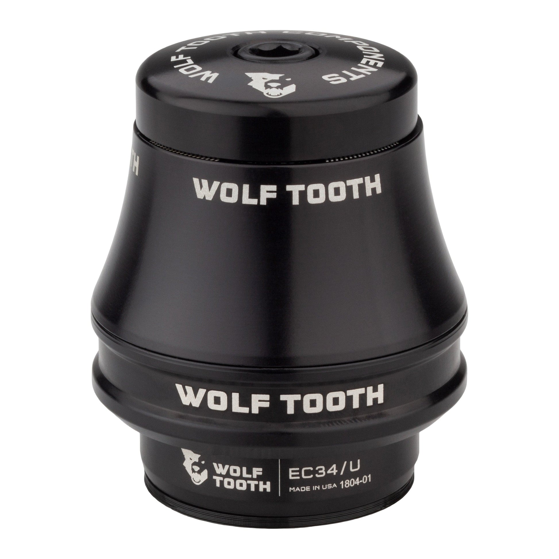 Wolf Tooth Premium EC Headsets - External Cup Upper EC34 28.6 35mm Stack Black