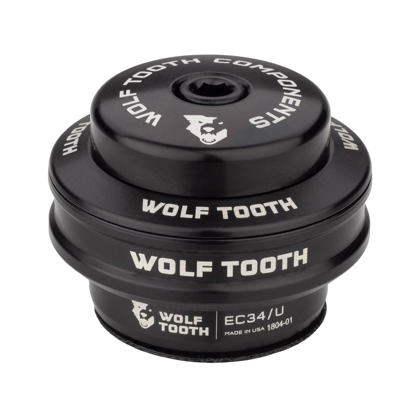 Wolf Tooth Performance EC Headsets - External Cup Upper EC34 28.6 16mm Stack Black