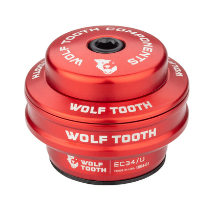 Wolf Tooth Performance EC Headsets - External Cup Upper EC34 28.6 16mm Stack Red