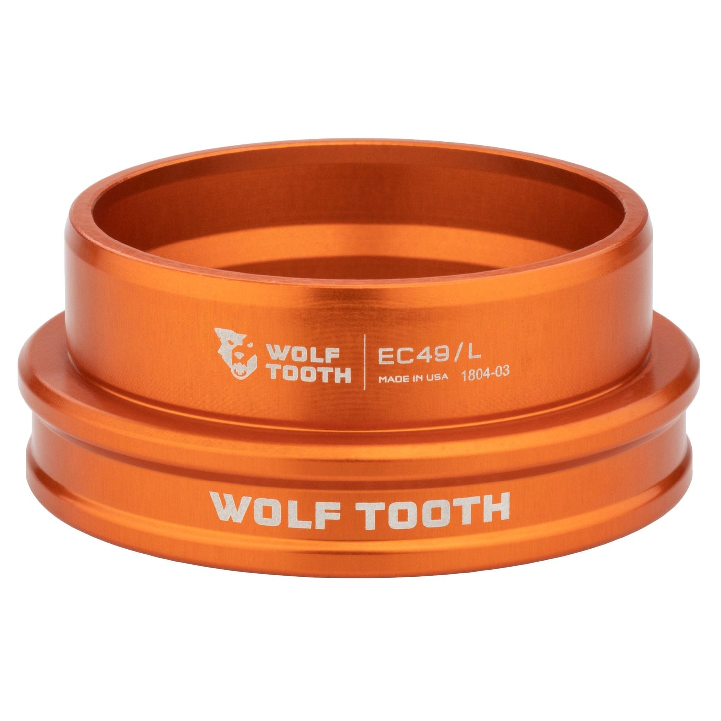 Wolf Tooth Performance EC Headsets - External Cup Lower EC49 40 Orange
