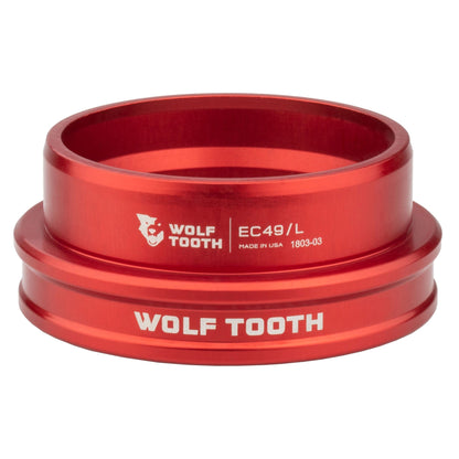 Wolf Tooth Premium EC Headsets - External Cup Lower EC49 40 Red