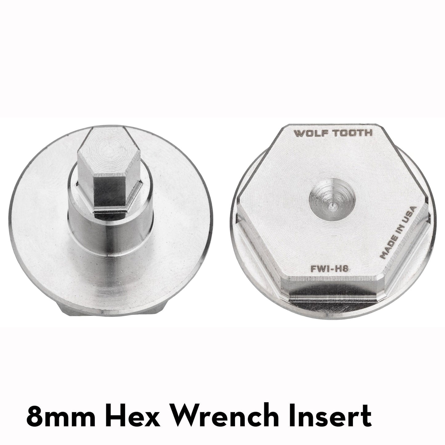 Pack Wrench Steel Hex Inserts Silver Ultralight 8mm Hex Wrench Insert