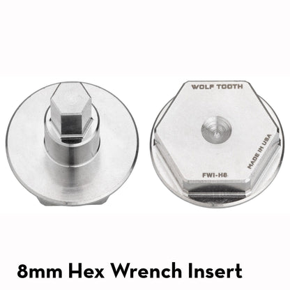 Pack Wrench Steel Hex Inserts Silver Ultralight 8mm Hex Wrench Insert