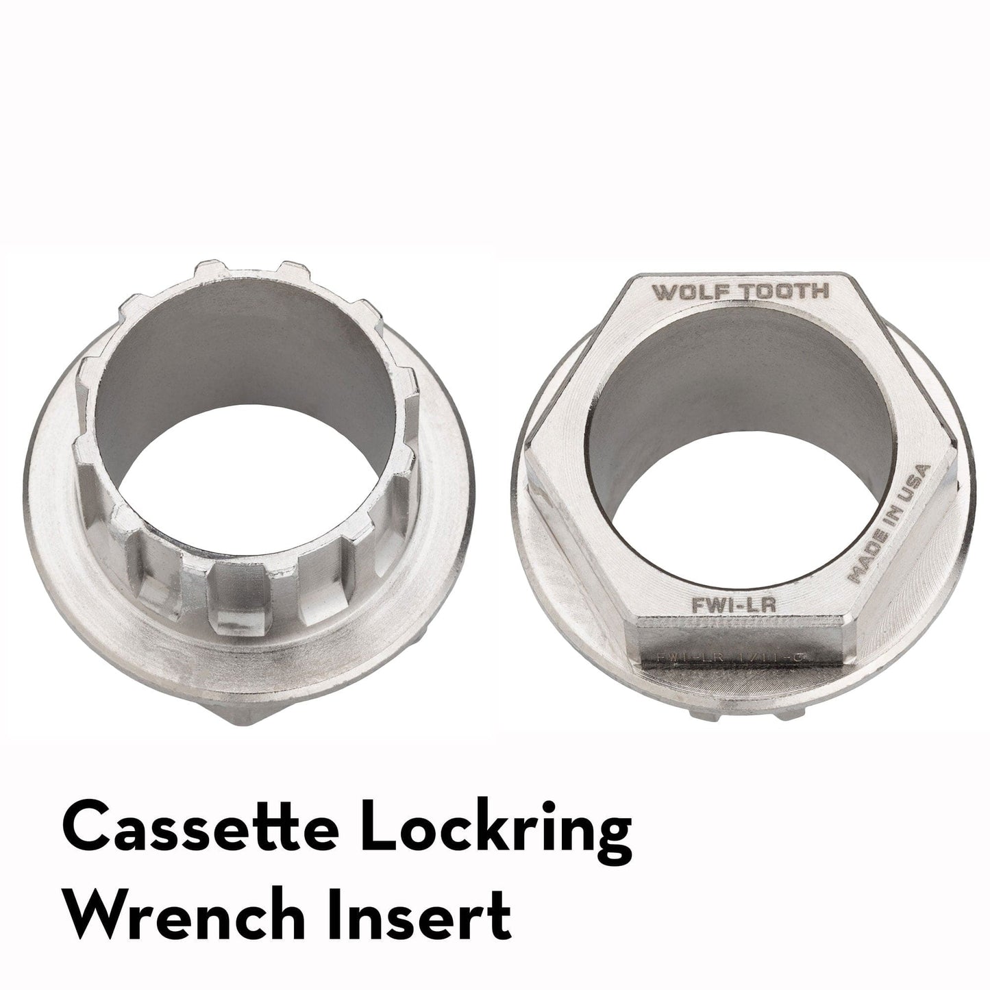Pack Wrench Steel Hex Inserts Silver Ultralight Cassette Lockring Wrench Insert