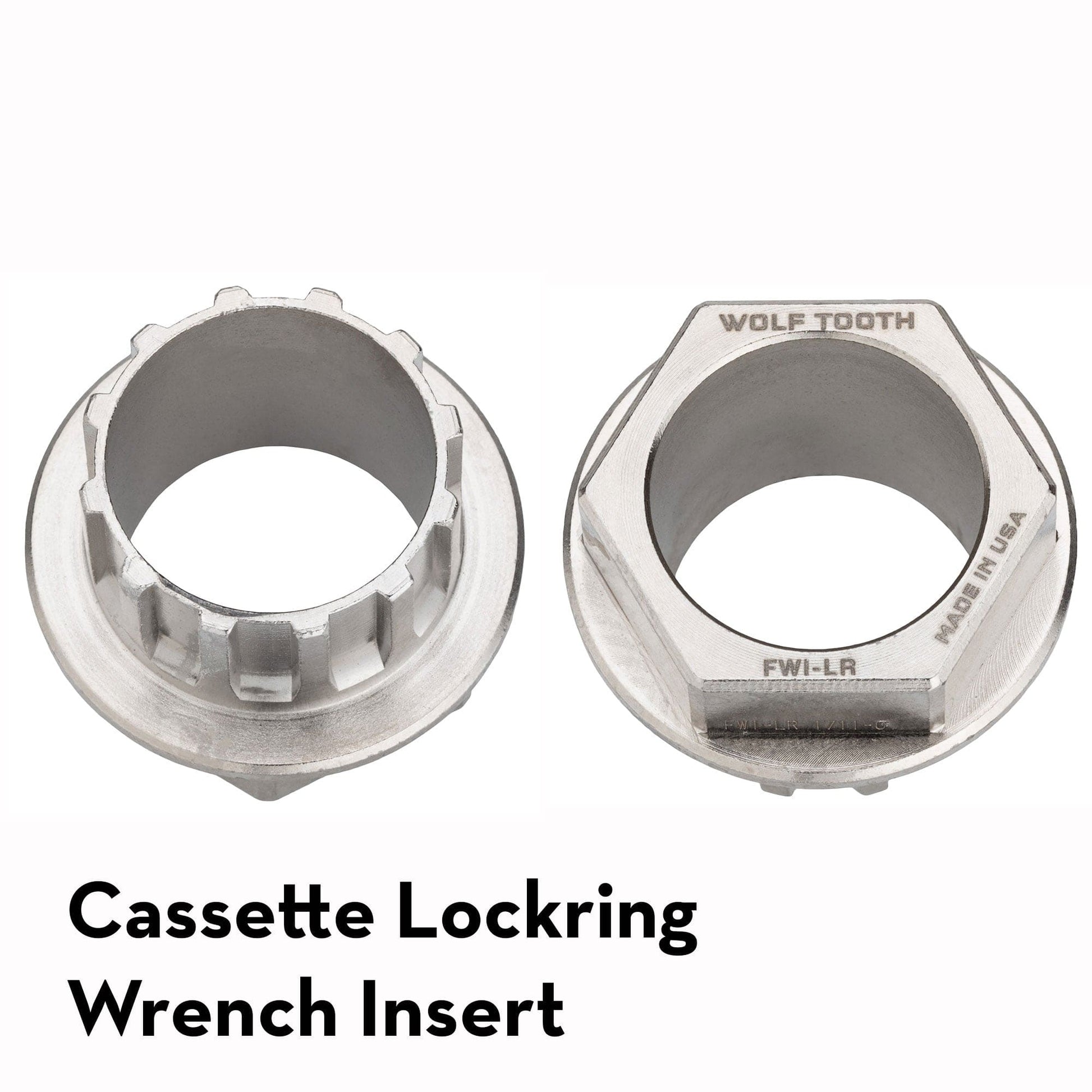 Pack Wrench Steel Hex Inserts Silver Ultralight Cassette Lockring Wrench Insert