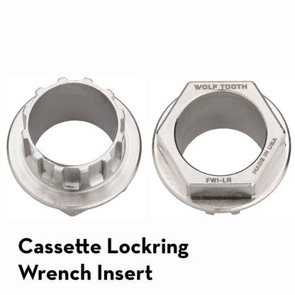 Pack Wrench Steel Hex Inserts Silver Ultralight Cassette Lockring Wrench Insert