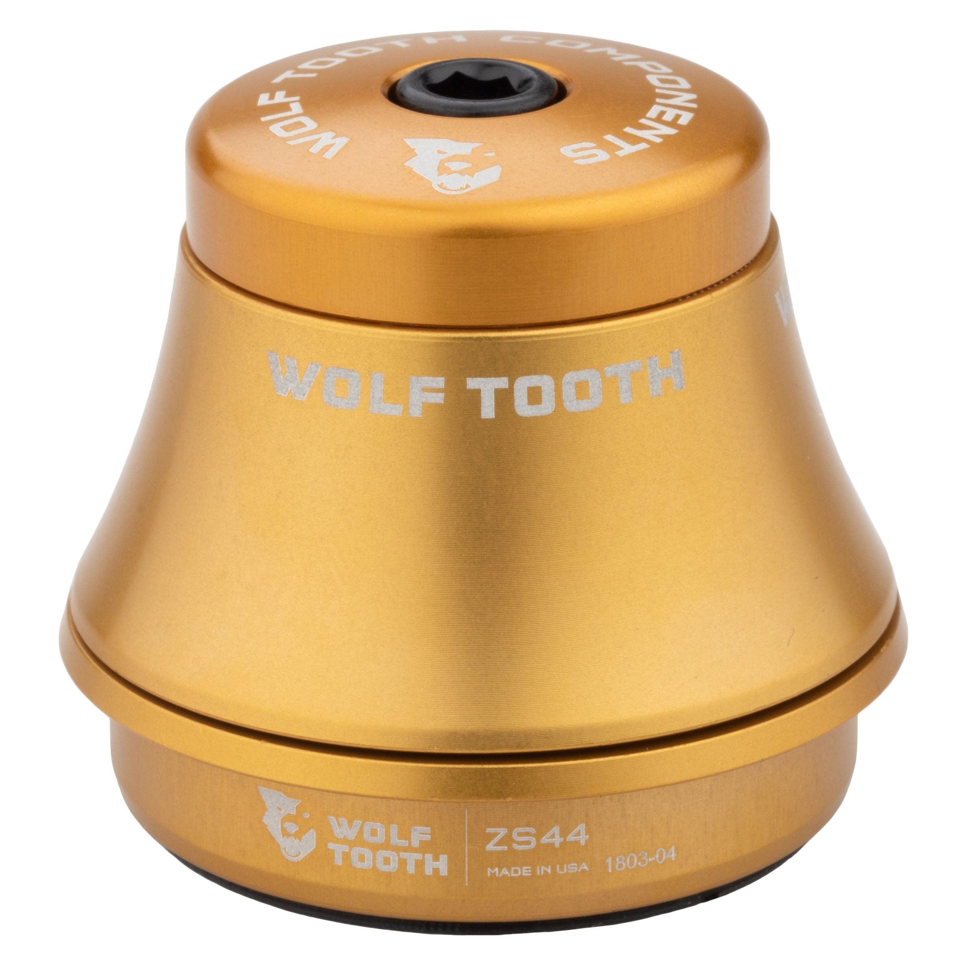 Wolf Tooth Premium ZS Headsets - Zero Stack Upper ZS44 28.6 25mm Stack Gold