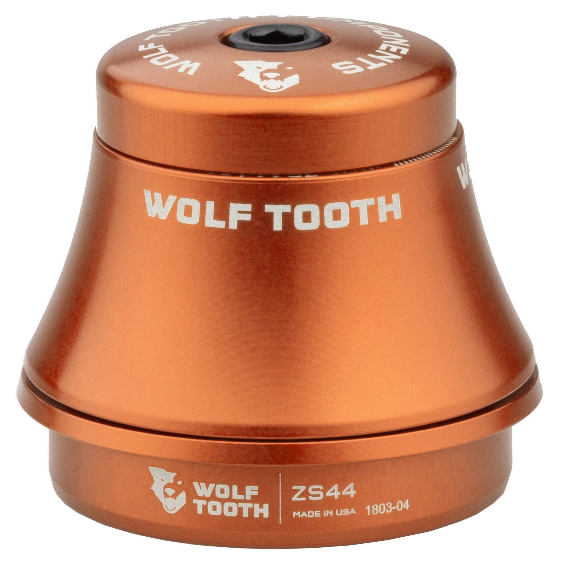 Wolf Tooth Premium ZS Headsets - Zero Stack Upper ZS44 28.6 25mm Stack Orange