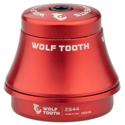 Wolf Tooth Premium ZS Headsets - Zero Stack Upper ZS44 28.6 25mm Stack Red