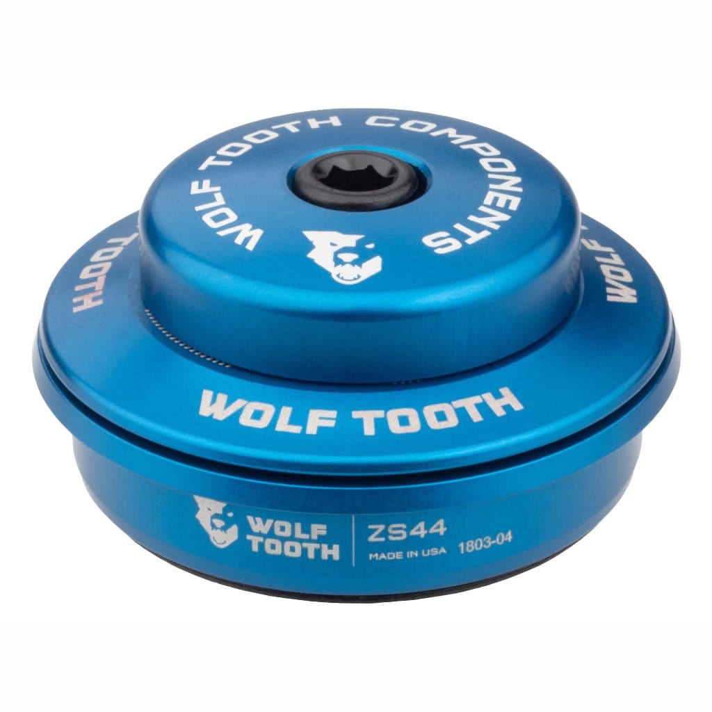 Wolf Tooth Premium ZS Headsets - Zero Stack Upper ZS44 28.6 6mm Stack Blue