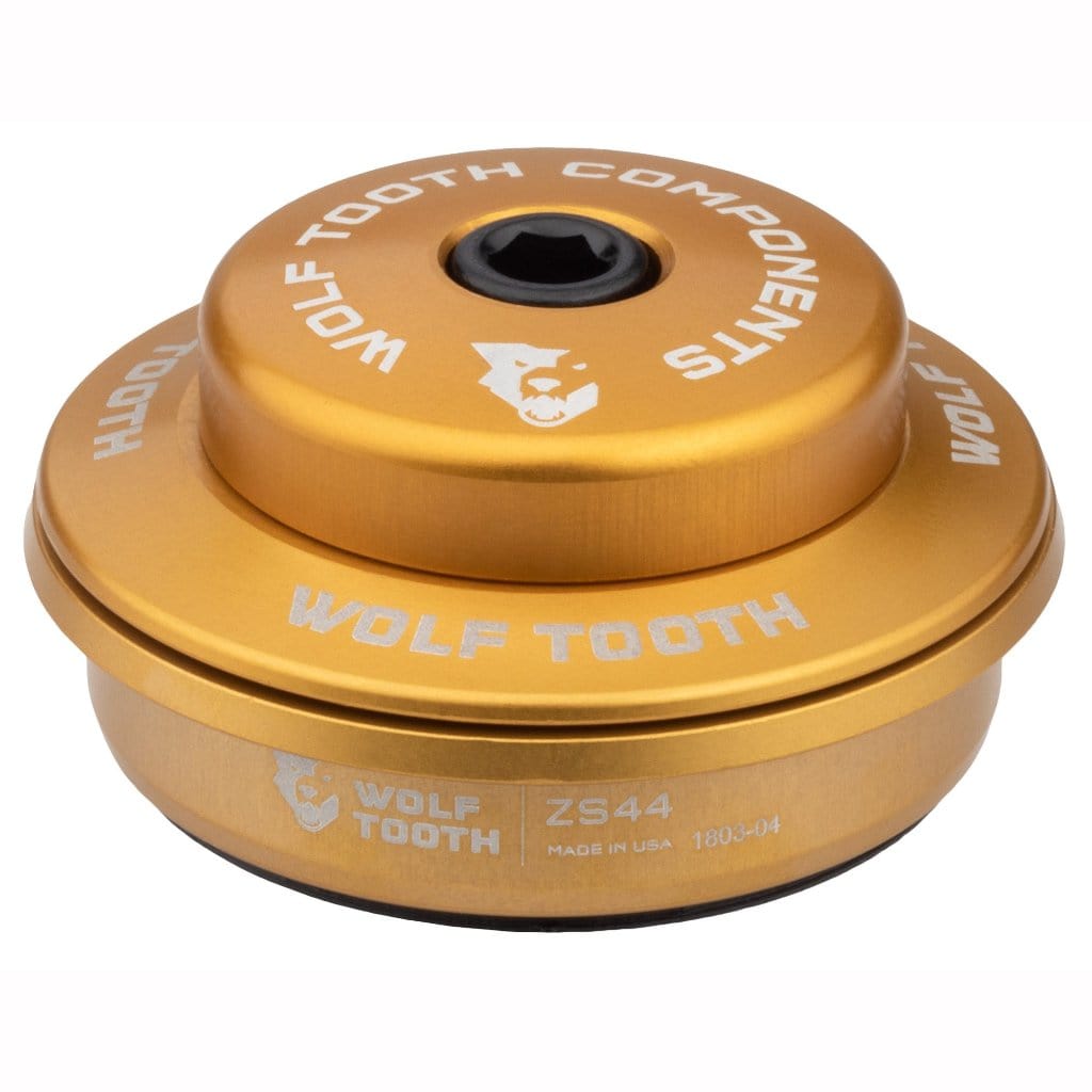 Wolf Tooth Performance ZS Headsets - Zero Stack Upper ZS44 28.6 6mm Stack Gold