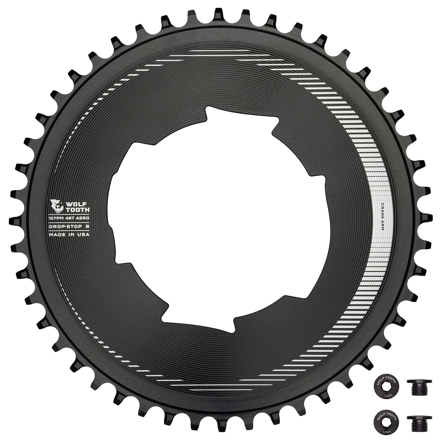 Aero 107 BCD Chainrings for SRAM Drop-Stop B 48T