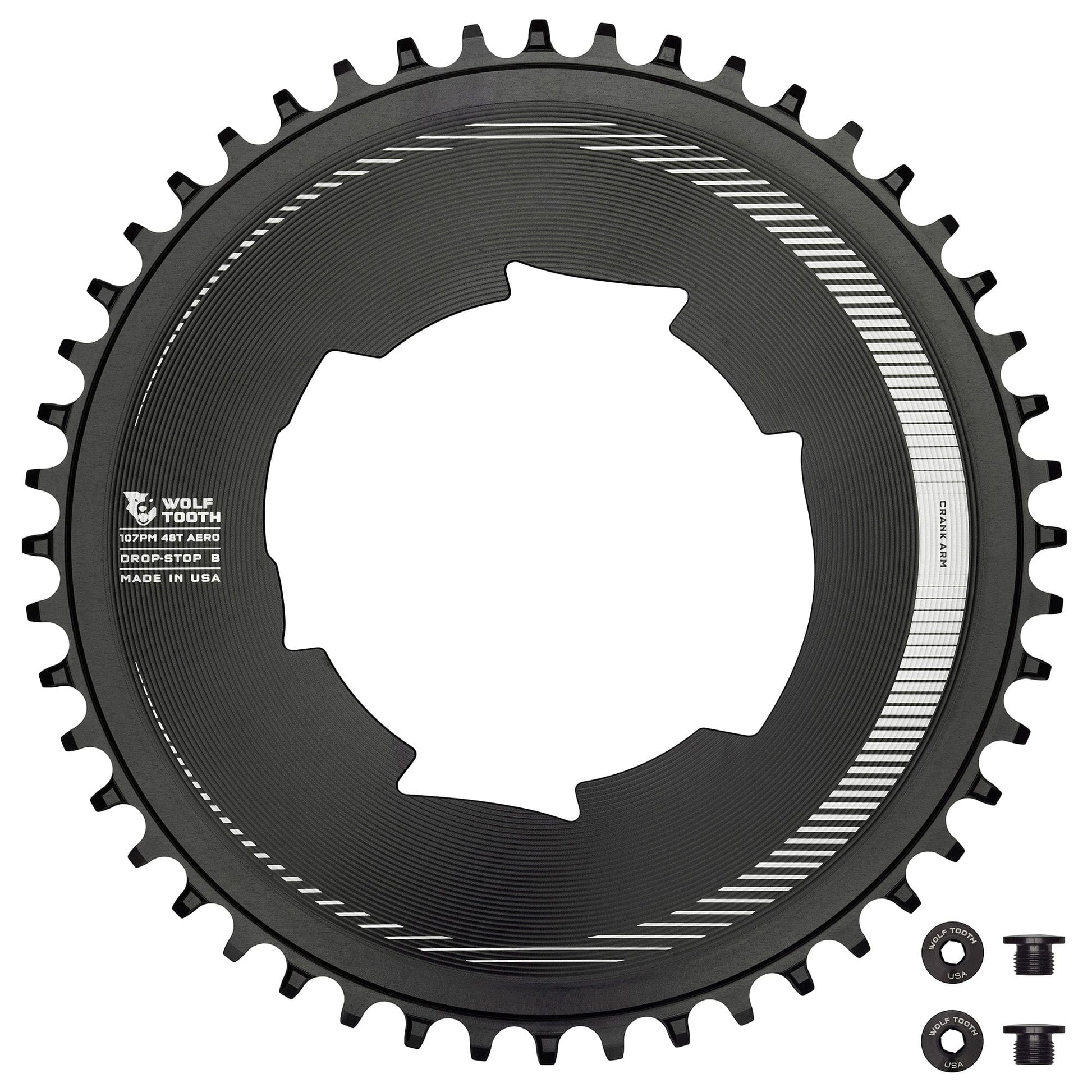Aero 107 BCD Chainrings for SRAM Drop-Stop B 48T