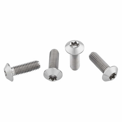 Titanium Water Bottle Cage Bolts Low Profile Head Raw 4 pc.